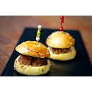 Mini Brioche - Beef Burger with Seeded Mustard, Swiss Cheese